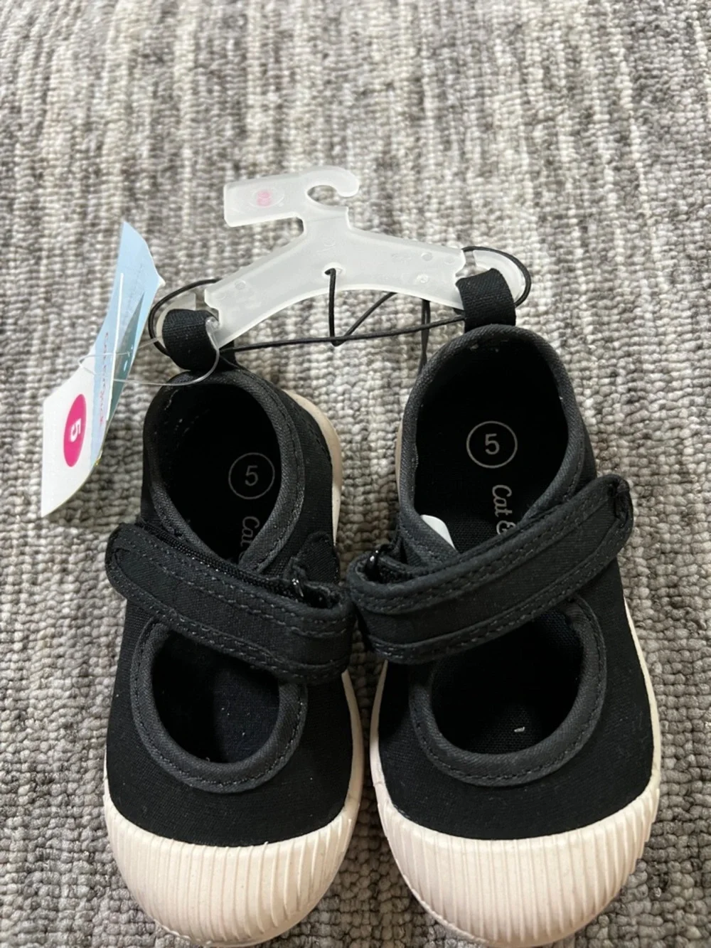 Cat & Jack Toddler Marina Hook and Loop Closure Mary Jane Sneakers Size 5